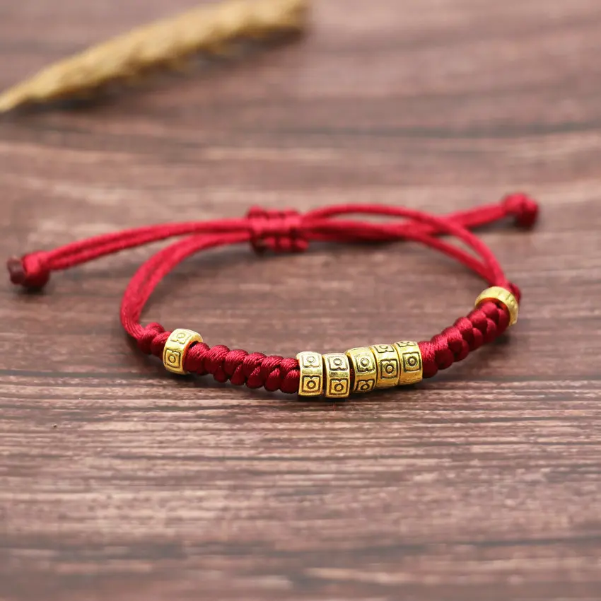 Tibetan RedLine Thread Buddhist Bracelet - For Love and Luck - BuddhaBeyond