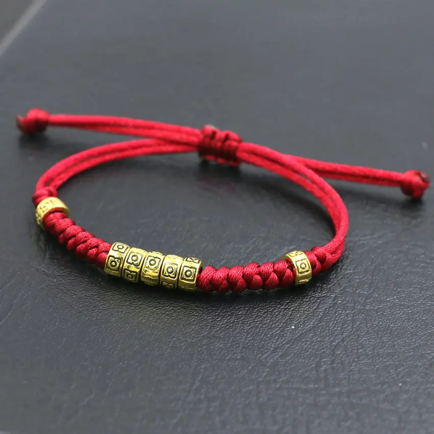 Tibetan RedLine Thread Buddhist Bracelet - For Love and Luck - BuddhaBeyond