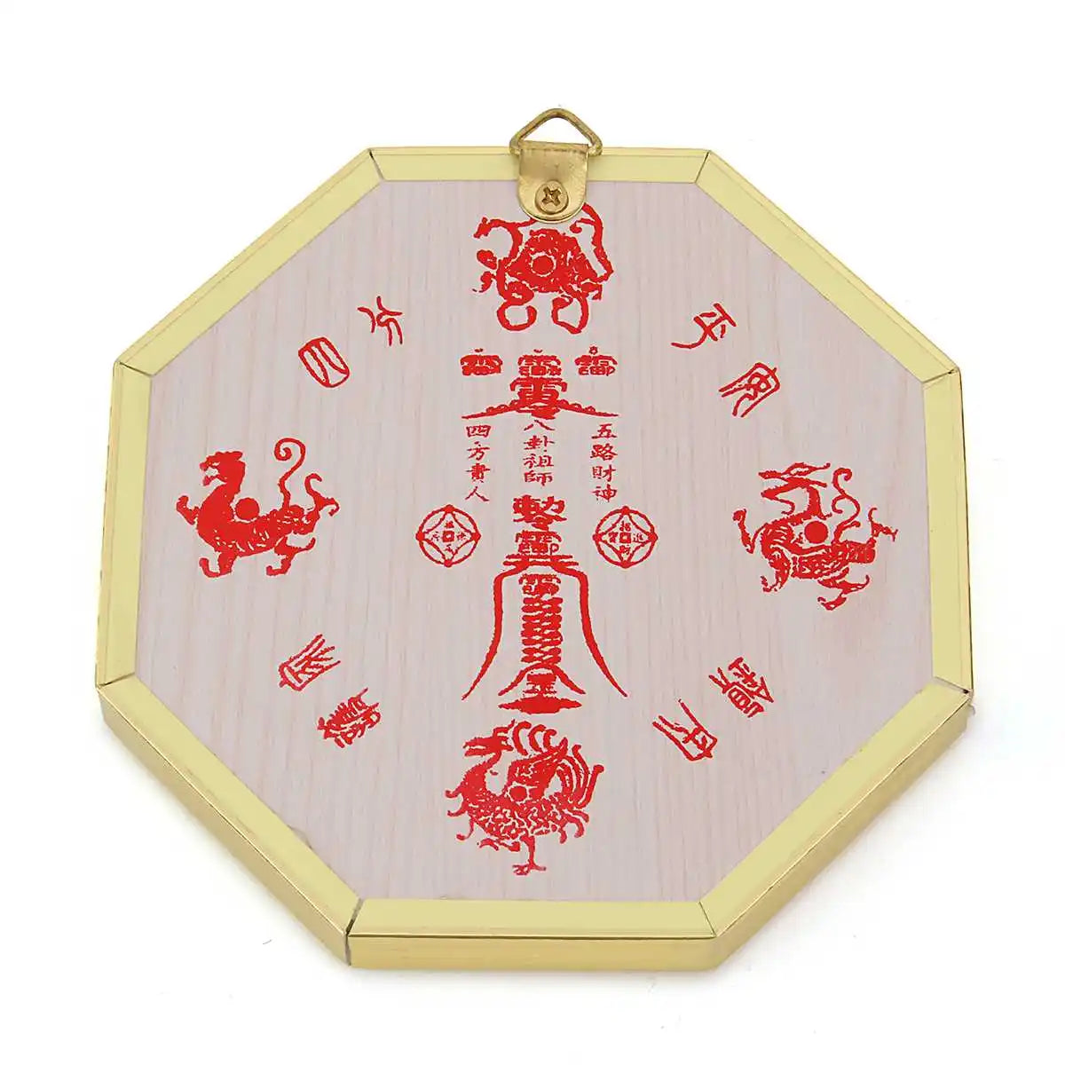Back of the Antique-style Bagua mirror for outdoor use, reflecting negativity away from home