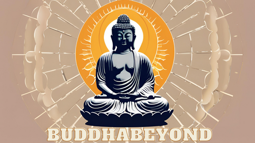 Artistic representation of Buddha with bright aura, featured the Buddha Beyond Brand