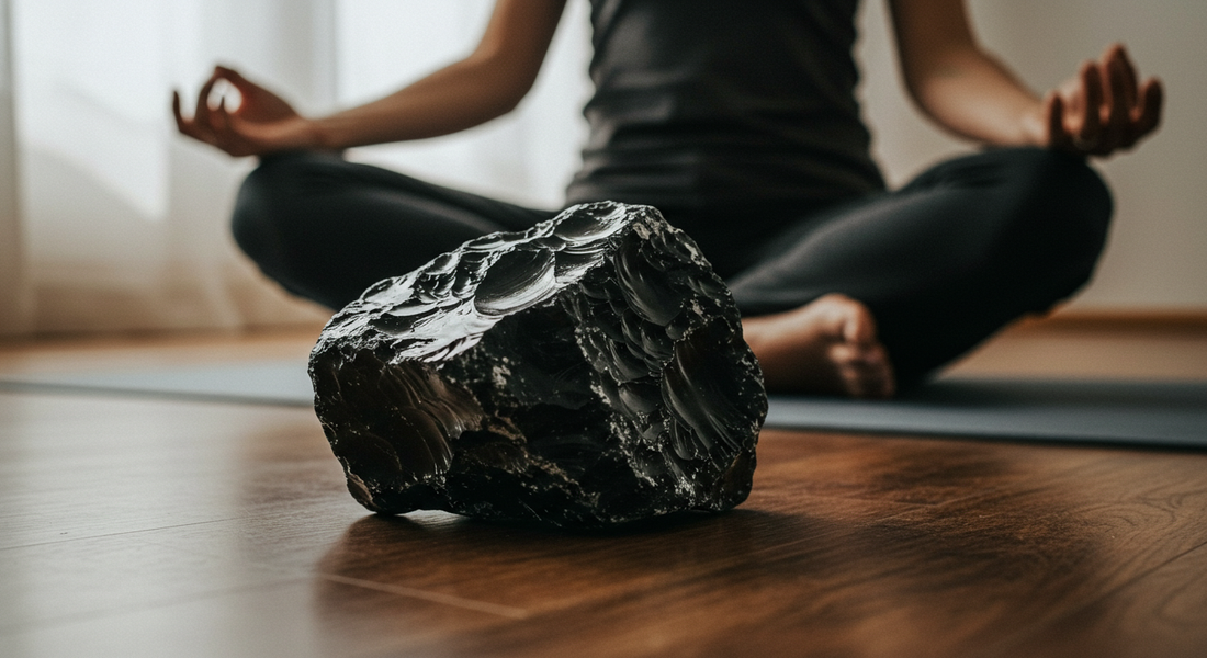 Raw Black Obsidian for Meditation