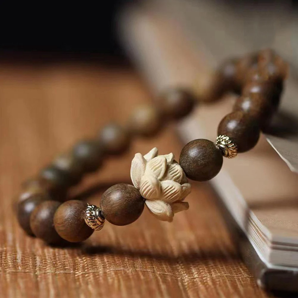 Sandalwood Beaded Bracelet - Promote Health - BuddhaBeyond