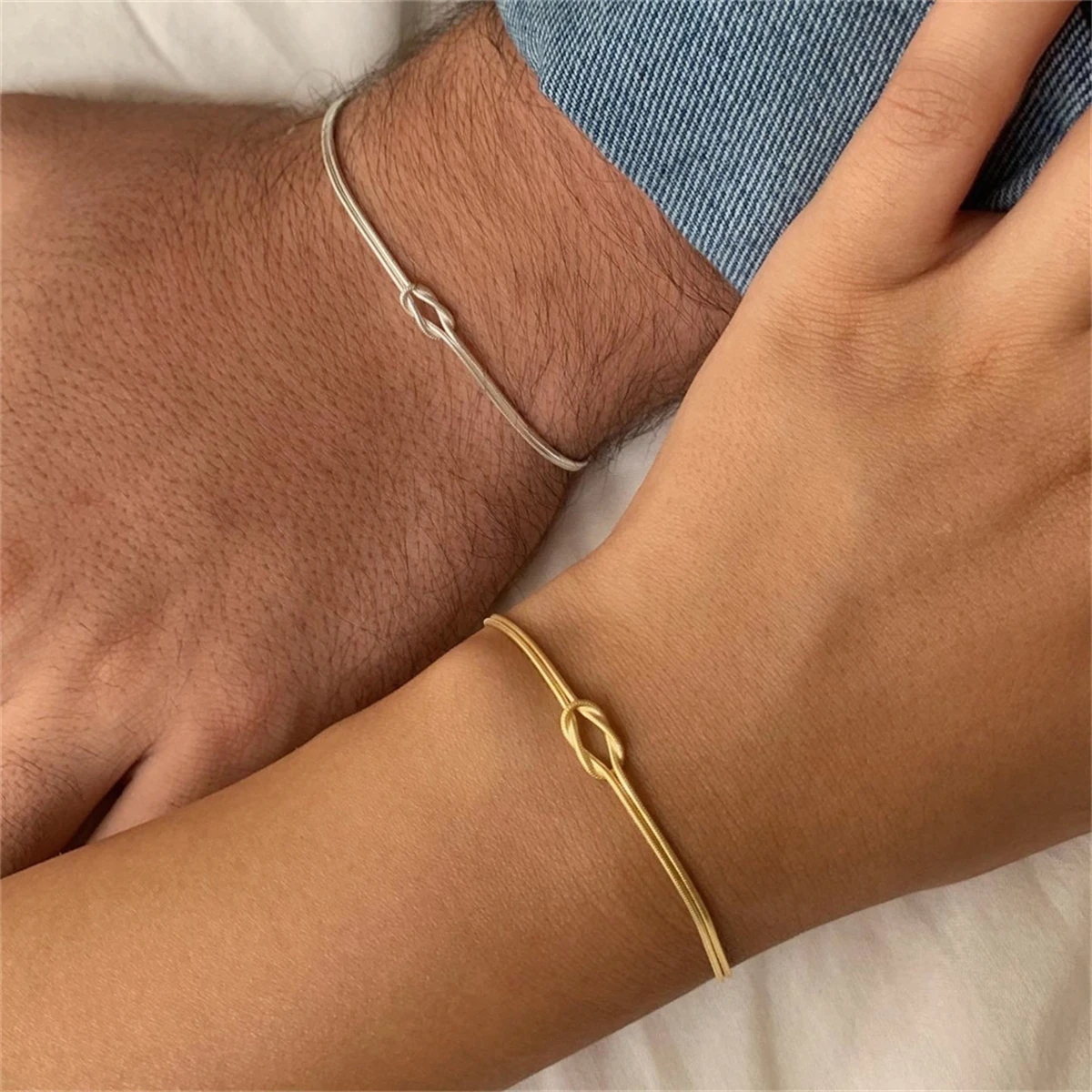 Gold Plated Love Knot Bracelet - Bring Love - BuddhaBeyond