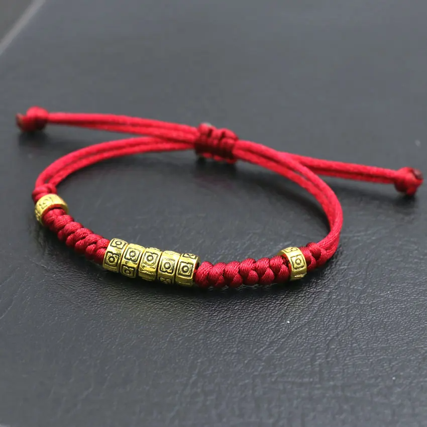 Tibetan RedLine Thread Buddhist Bracelet -  For Love and Luck - BuddhaBeyond