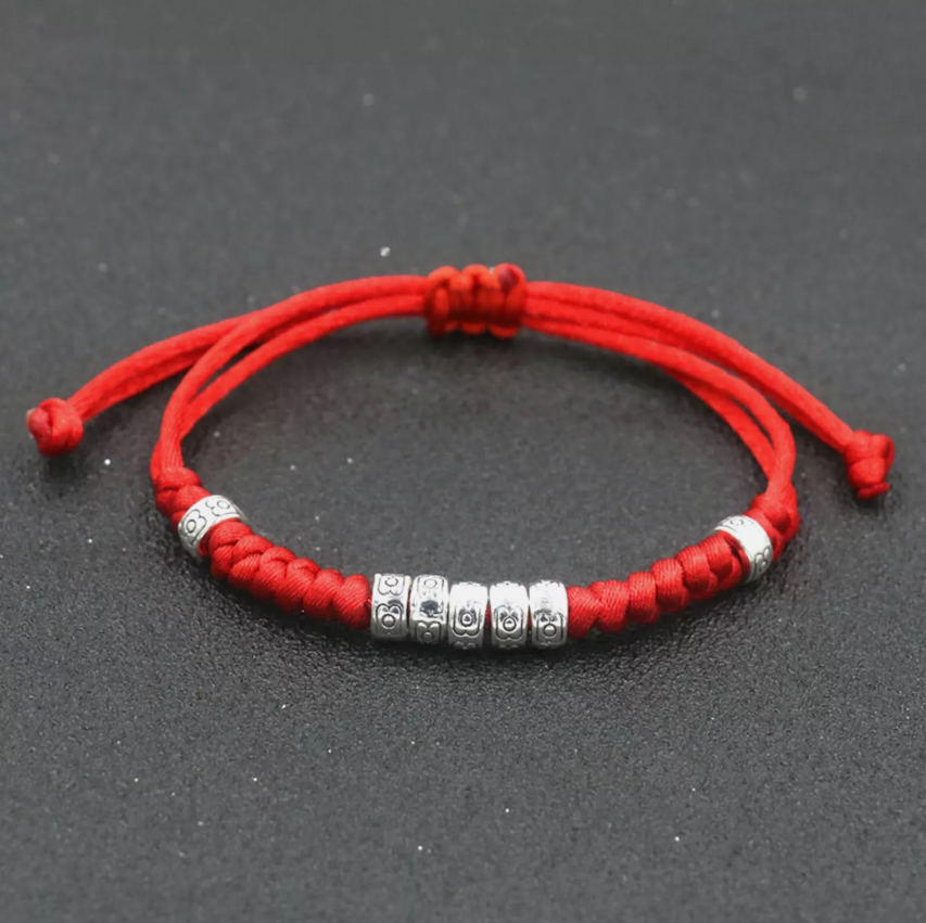 Tibetan RedLine Thread Buddhist Bracelet -  For Love and Luck - BuddhaBeyond