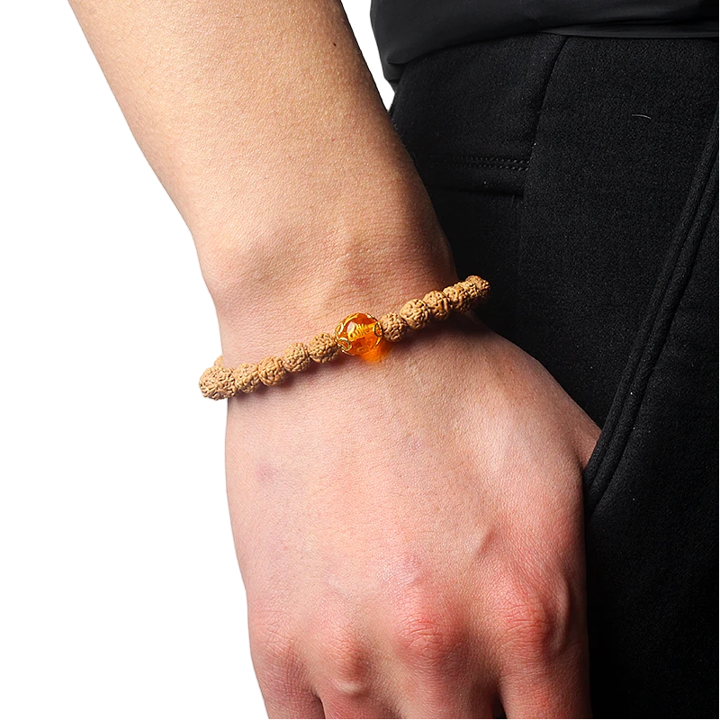 Natural Rudraksha Mala Bracelet - Bring Health and Clarity - BuddhaBeyond