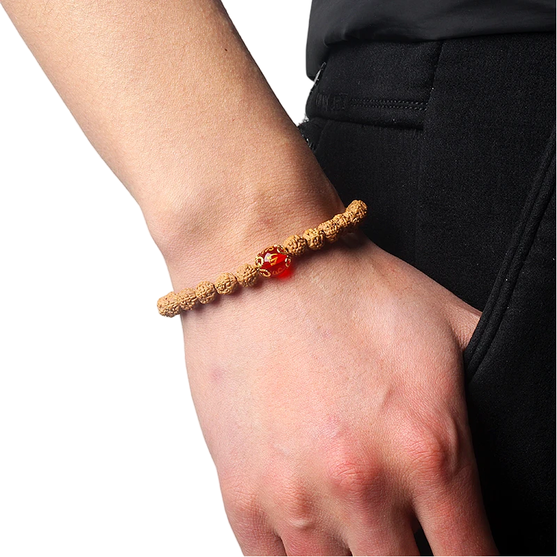 Natural Rudraksha Mala Bracelet - Bring Health and Clarity - BuddhaBeyond