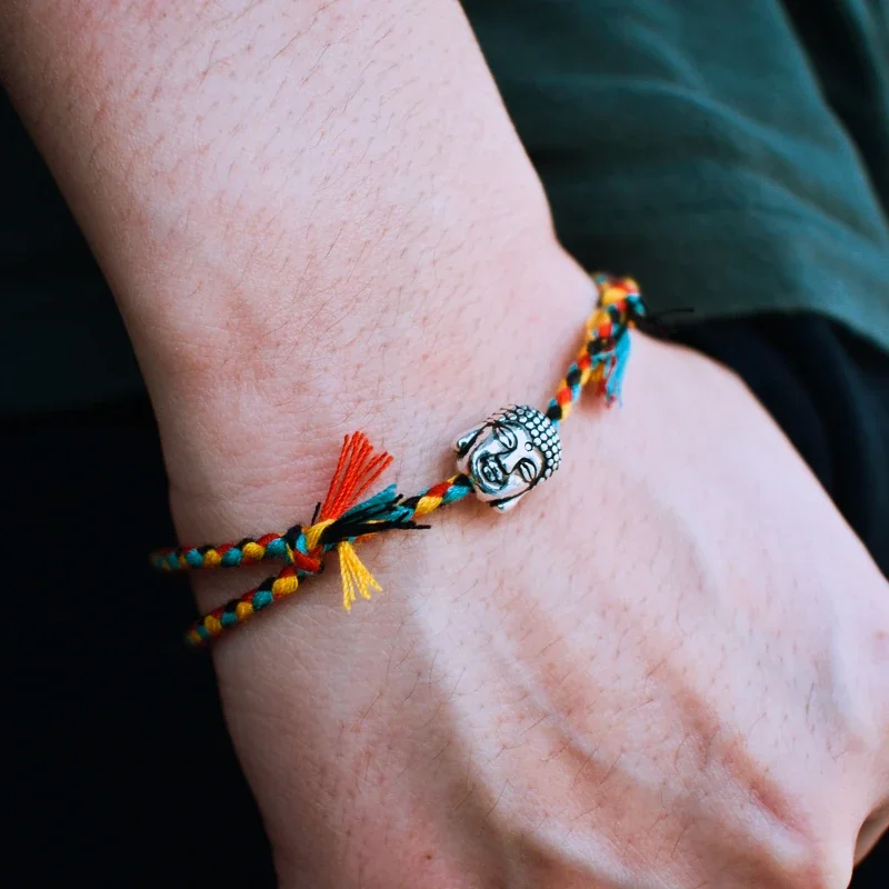 Tibetan Buddha Head Talisman Bracelet - Bring Luck - BuddhaBeyond