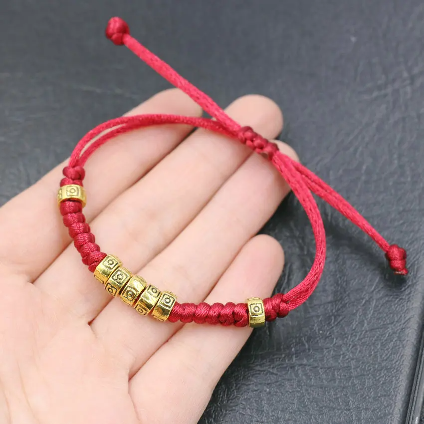 Tibetan RedLine Thread Buddhist Bracelet -  For Love and Luck - BuddhaBeyond