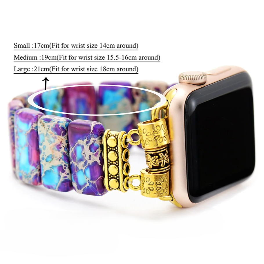 Nature's Palette Beaded Apple Watch Band Strap