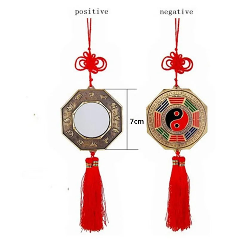 7cm yin and yang bagua mirror talisman