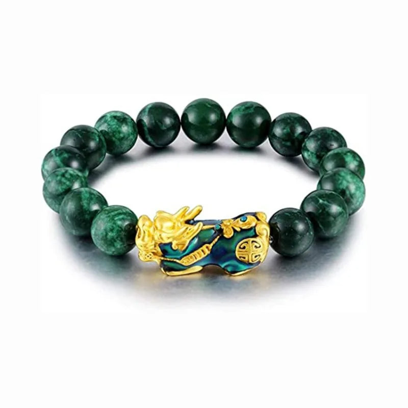 BuddhaBeyond FengShui PiXiu Jade Bracelet for Wealth & Protection - BuddhaBeyond