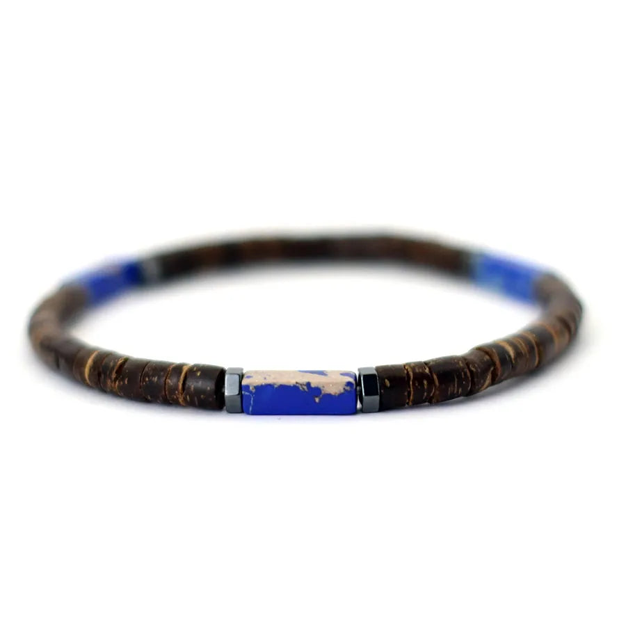 Coconut Cult Beaded Bracelet - 8 Healing Stone Choices