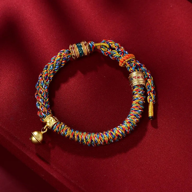 Tibetan Hand Rope Bracelet Knot Pattern Ethnic Rope