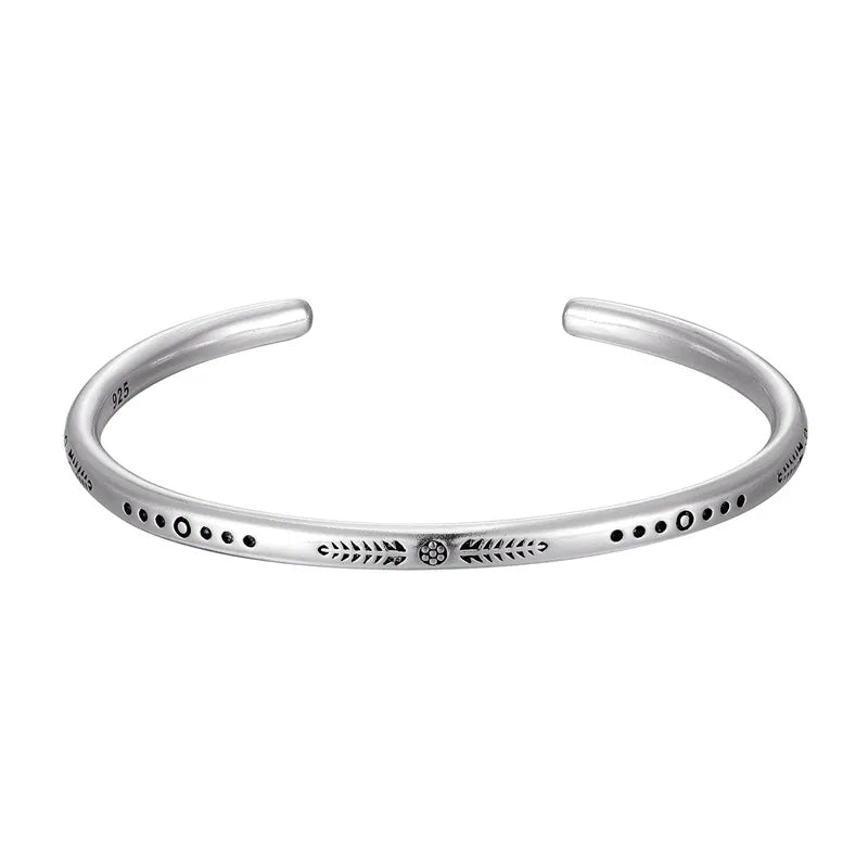 S925 Silver Plated Charm Bracelet | Adjustable Minimalist Jewelry with Protective Silver Charm