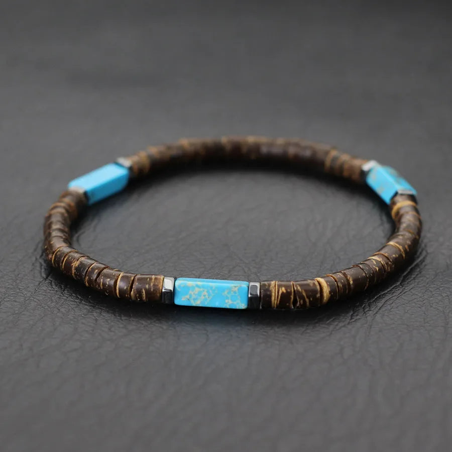Coconut Cult Beaded Bracelet - 8 Healing Stone Choices